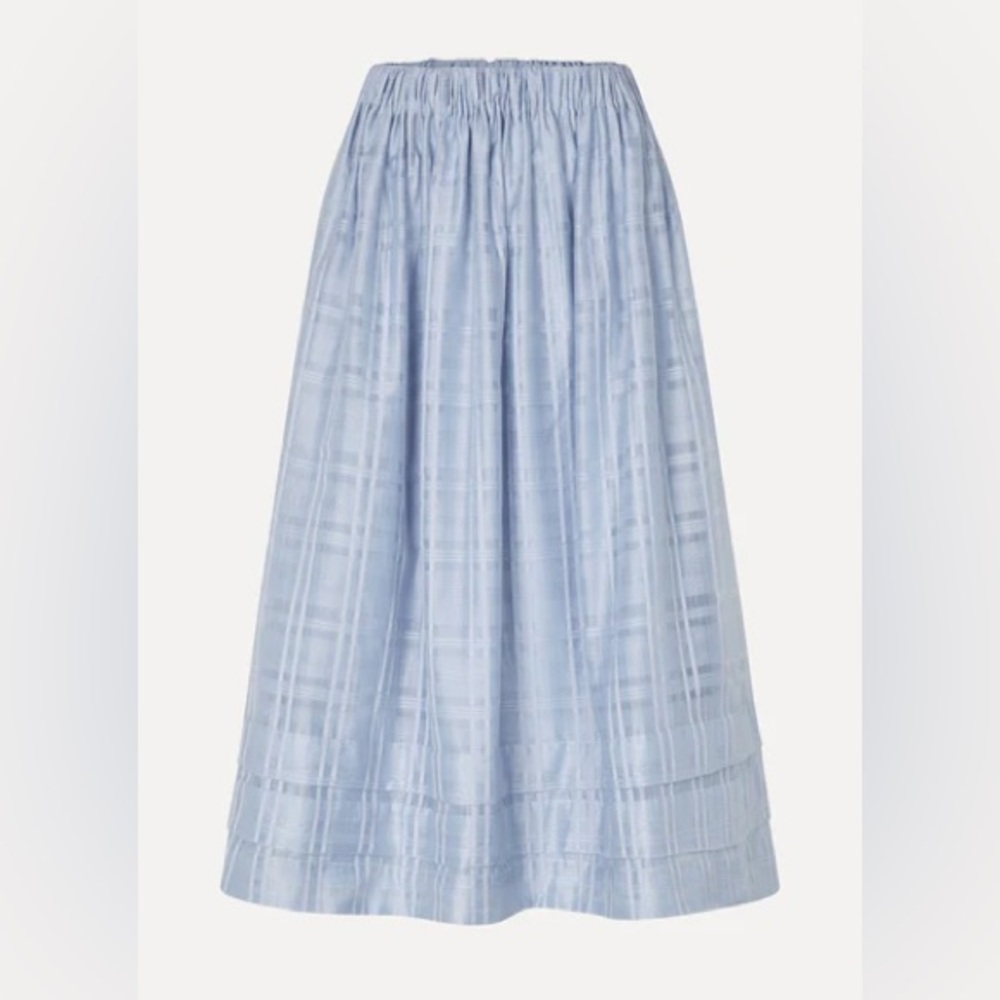STINE GOYA Light Blue A-Line Skirt